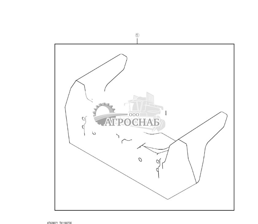 Комплект переднего противовеса, 340 кг (750 фунтов) ( - 303523) - ST819046 315.jpg